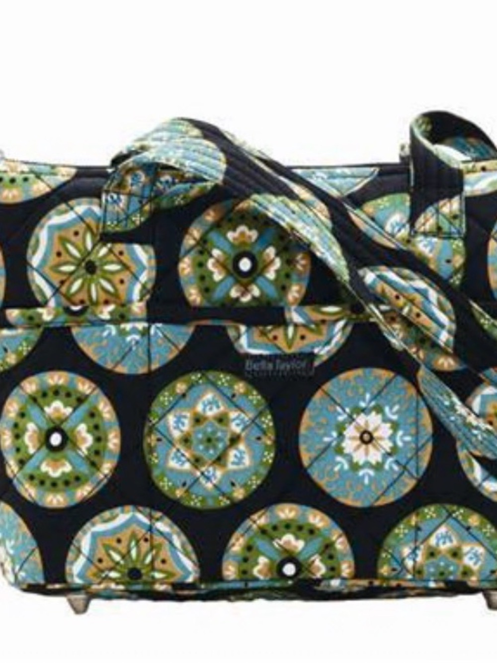 Bella Taylor Medallion Taylor Handbag, Shoulder Bag- Greens And Blues!